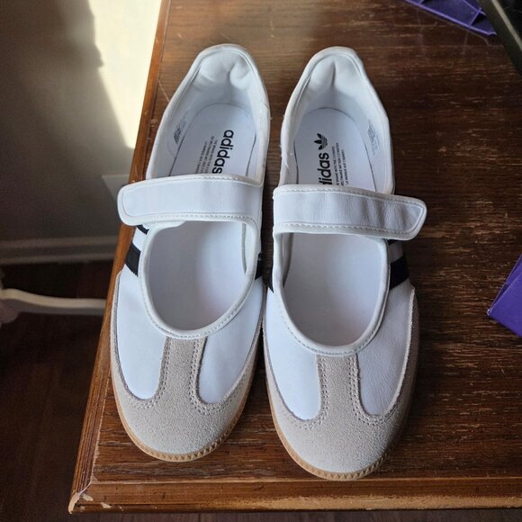 adidas White Sneakers with Black Stripes - Picture 4 of 4